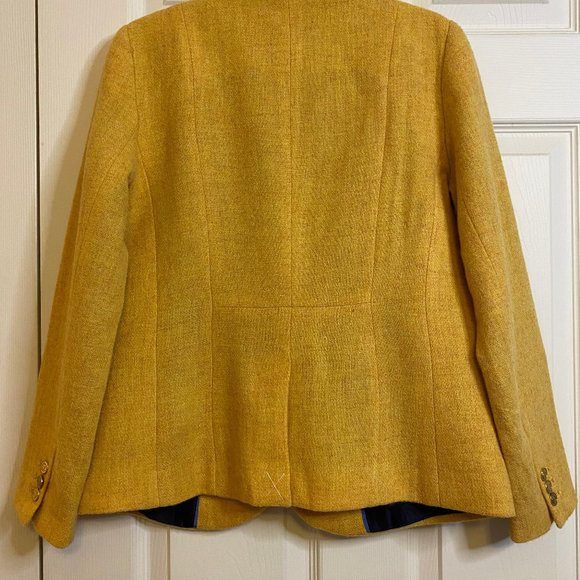 Talbots Yellow Shetland Wool Blend Blazer 2P - Picture 4 of 4
